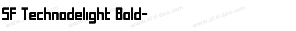 SF Technodelight Bold字体转换